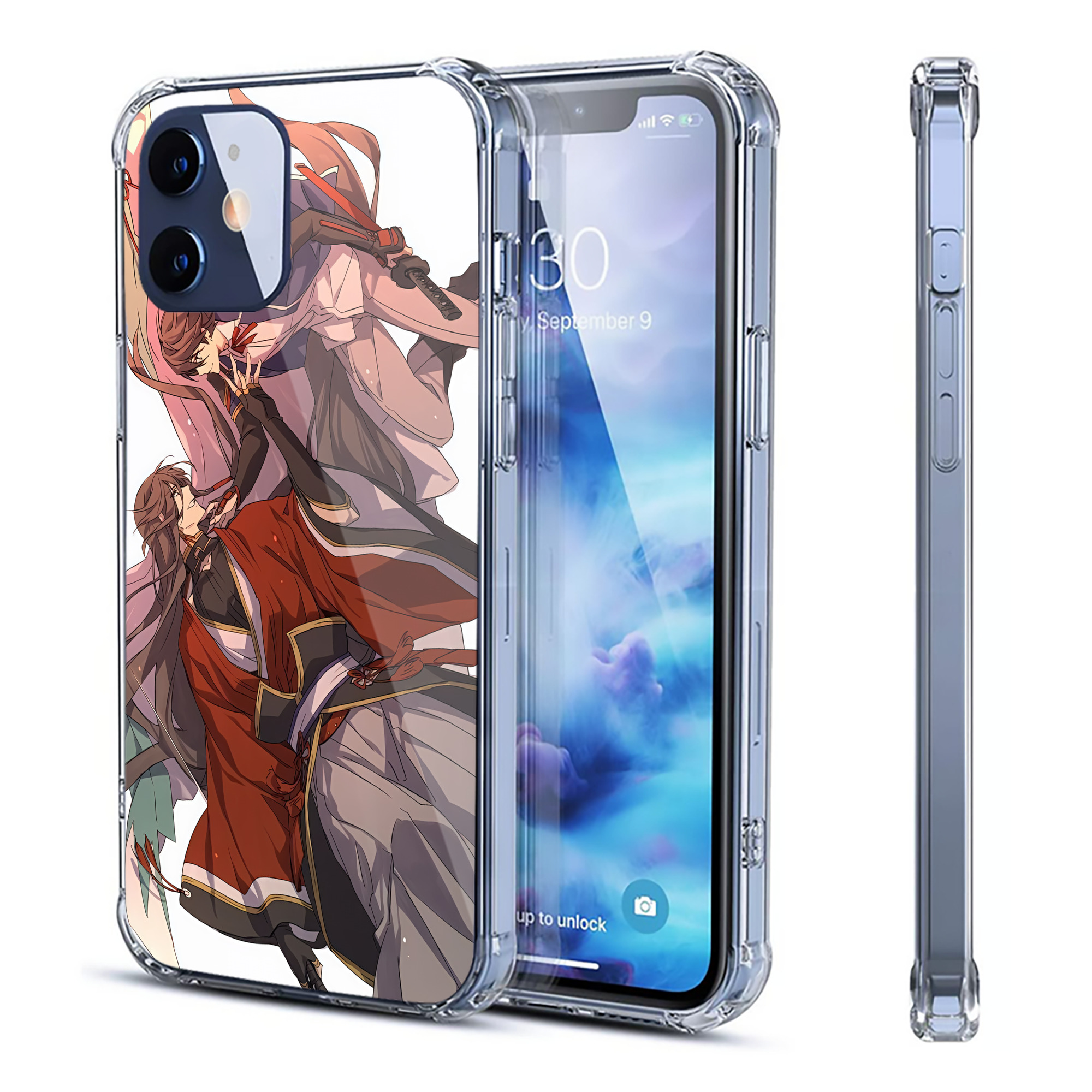 （画像用） 刀剣乱舞 Touken Ranbu 【iPhone 12シリーズ対応】透明スマホケース（クリアソフトケース）